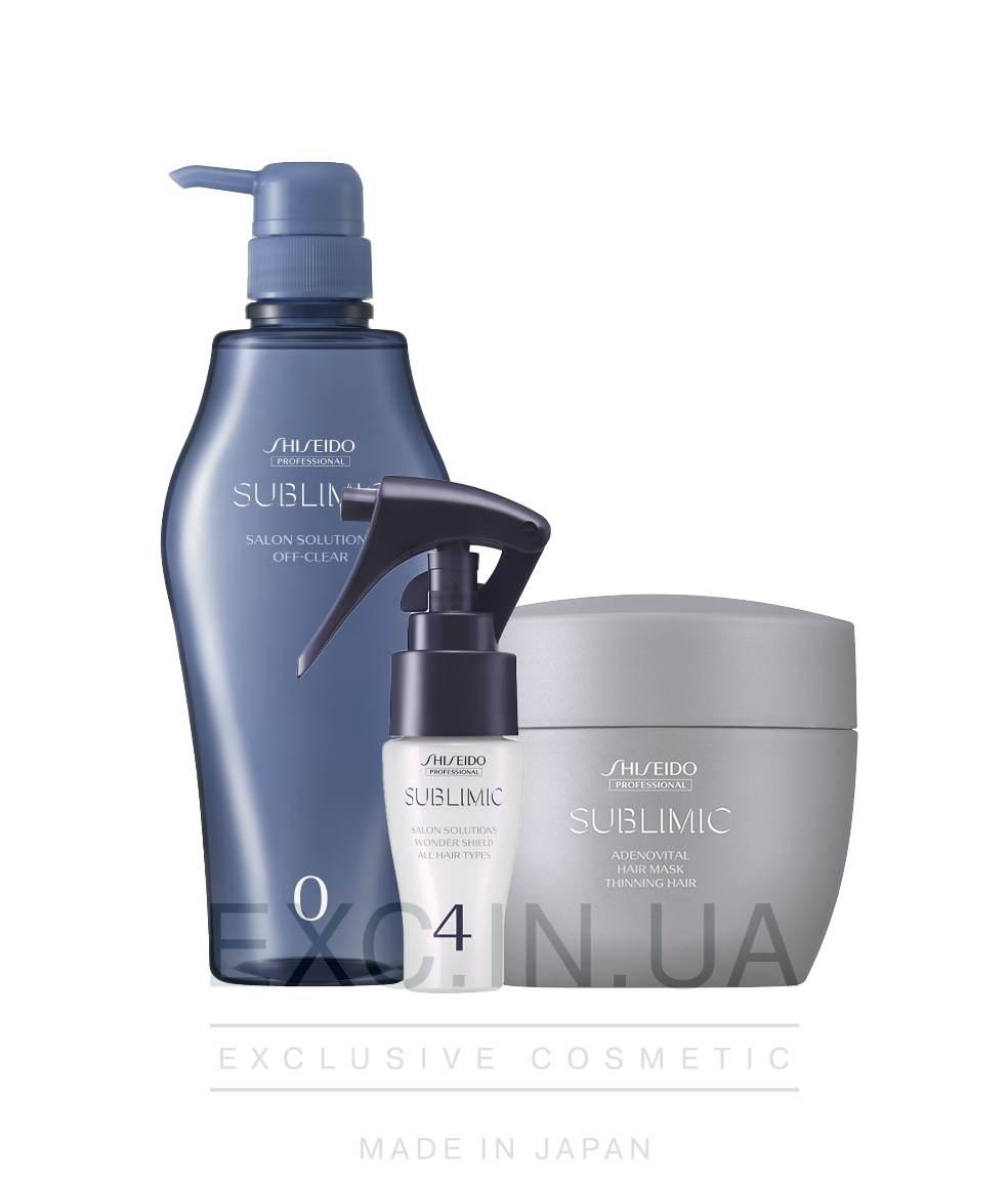 Shiseido Sublimic Hair Shielding Program for Thinning Hair - Програма для захисту ослабленого та пошкодженого волосся від зовнішніх факторів (20 хвилин)