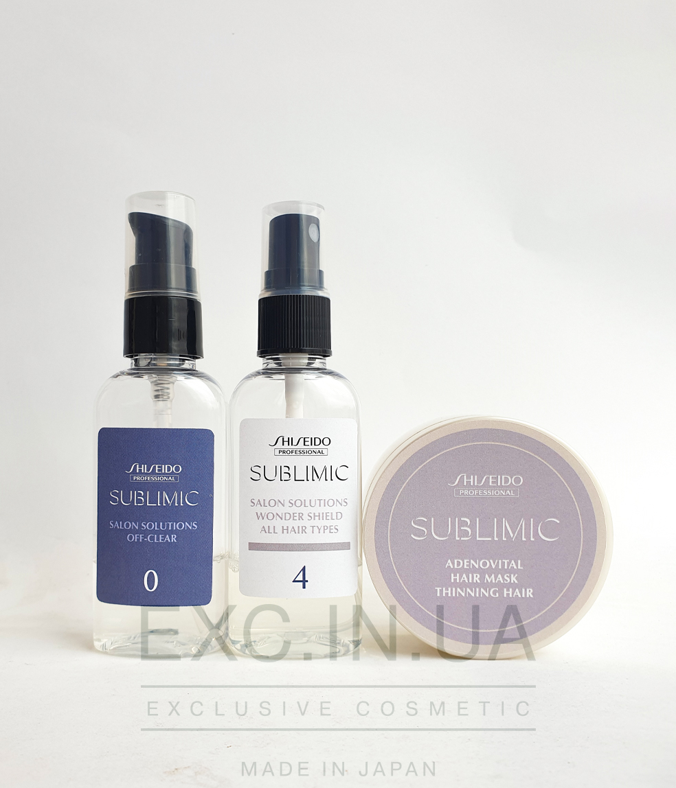 Shiseido Sublimic Hair Shielding Program for Thinning Hair - Програма для захисту ослабленого та пошкодженого волосся від зовнішніх факторів (20 хвилин)