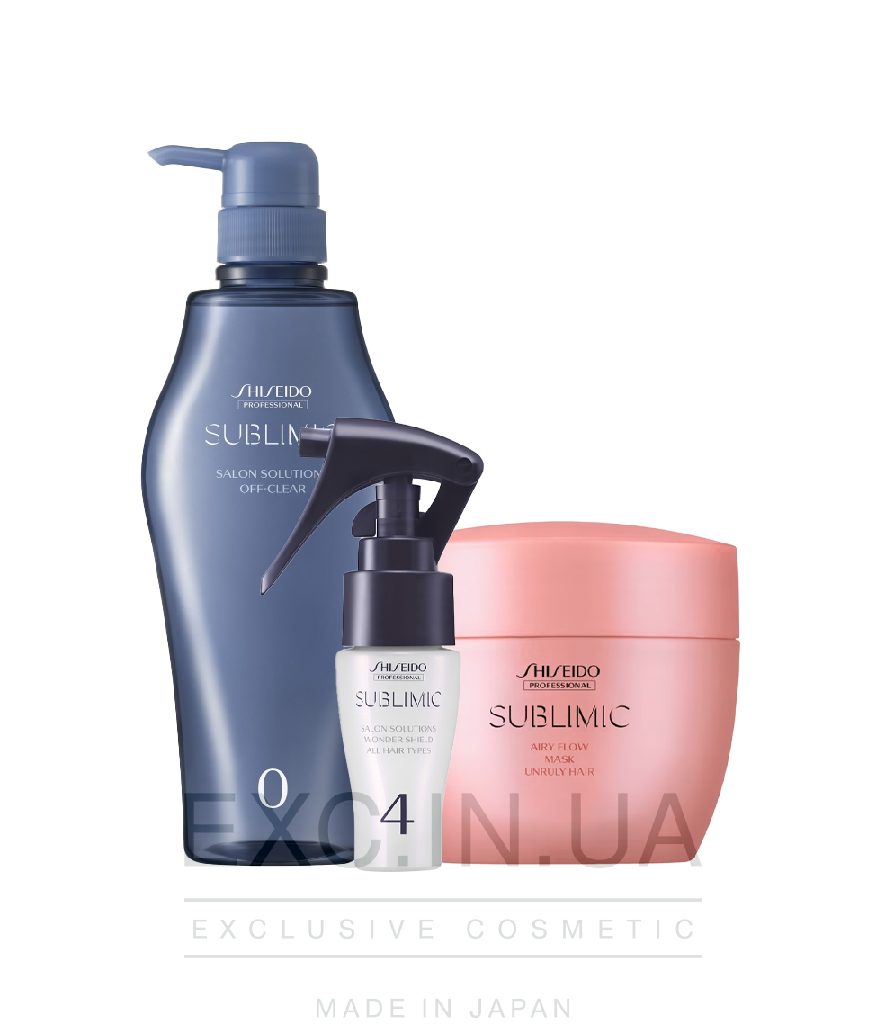 Shiseido Sublimic Hair Shielding Program for Unruly Hair - Програма для захисту неслухняного волосся від зовнішніх факторів