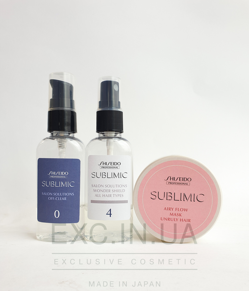 Shiseido Sublimic Hair Shielding Program for Unruly Hair - Програма для захисту неслухняного волосся від зовнішніх факторів