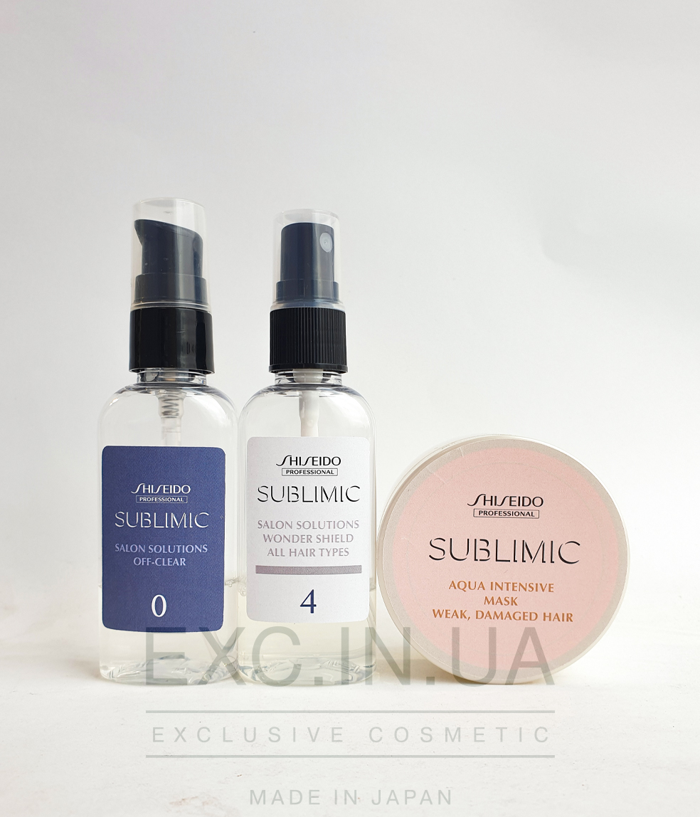 Shiseido Sublimic Hair Shielding Program for Weak Damaged Hair - Програма для захисту ослабленого та пошкодженого волосся від зовнішніх факторів (20 хвилин)