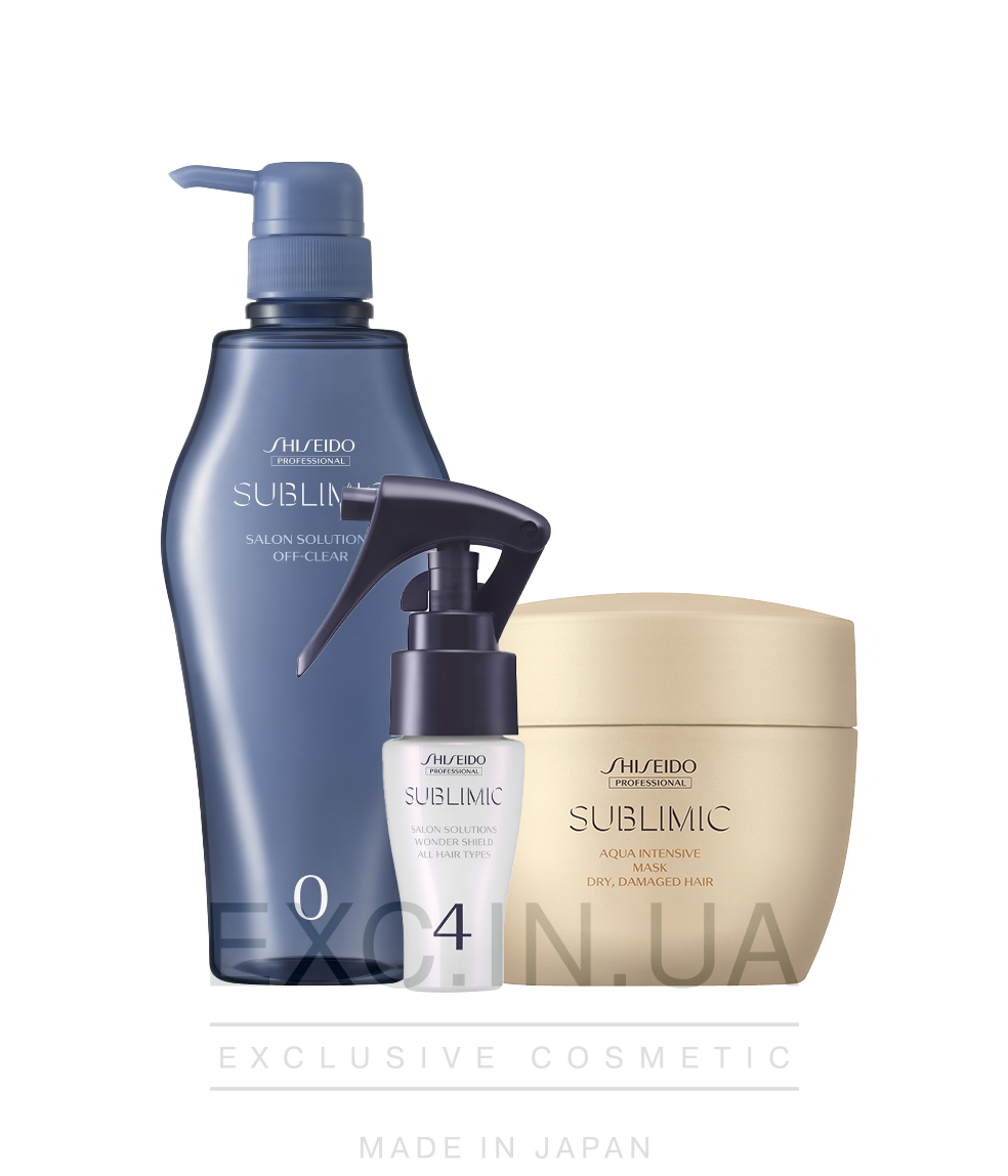 Shiseido Sublimic Hair Shielding Program for Dry Damaged Hair - Програма для захисту сухого пошкодженого волосся від зовнішніх факторів (20 хвилин)