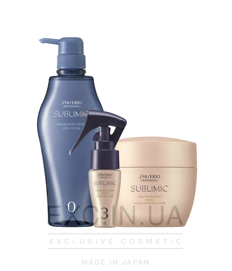 Shiseido Sublimic Hair Target Solution Program for Weak Damaged Hair - Відновлююча SPA-процедура для волосся для ослабленого та пошкодженого волосся (15 хвилин)