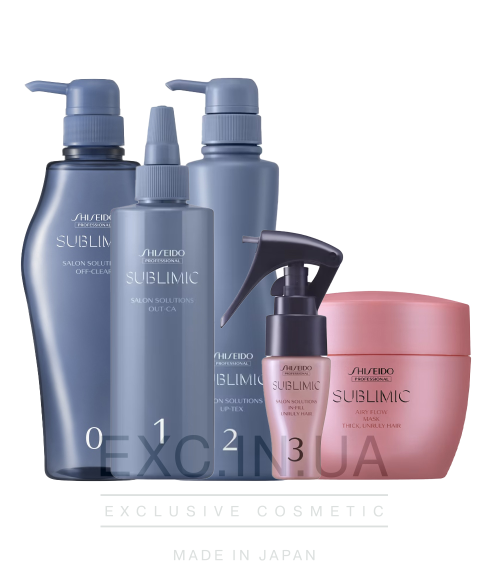 Shiseido Sublimic Intensive Hair Repair Program for Thick Unruly Hair - Відновлювальна SPA-процедура для жорсткого неслухняного волосся (30 хвилин)