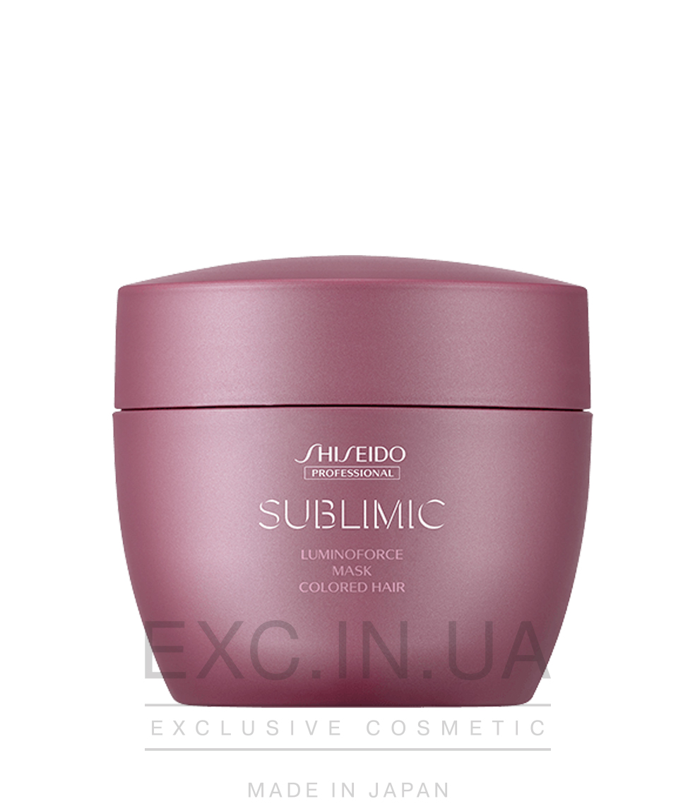 Shiseido Sublimic Luminoforce Mask (Colored Hair)  - Відновлююча маска для фарбованого волосся