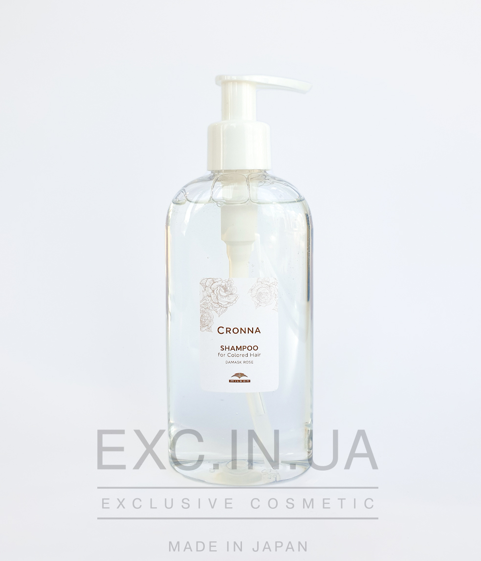 Milbon Cronna Shampoo (damask rose) - Відновлюючий шампунь для фарбованого волосся