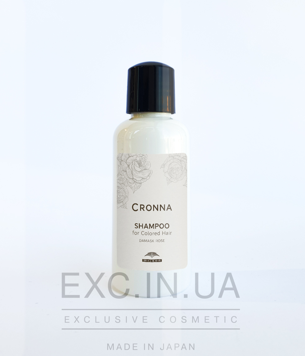 Milbon Cronna Shampoo (damask rose) - Відновлюючий шампунь для фарбованого волосся