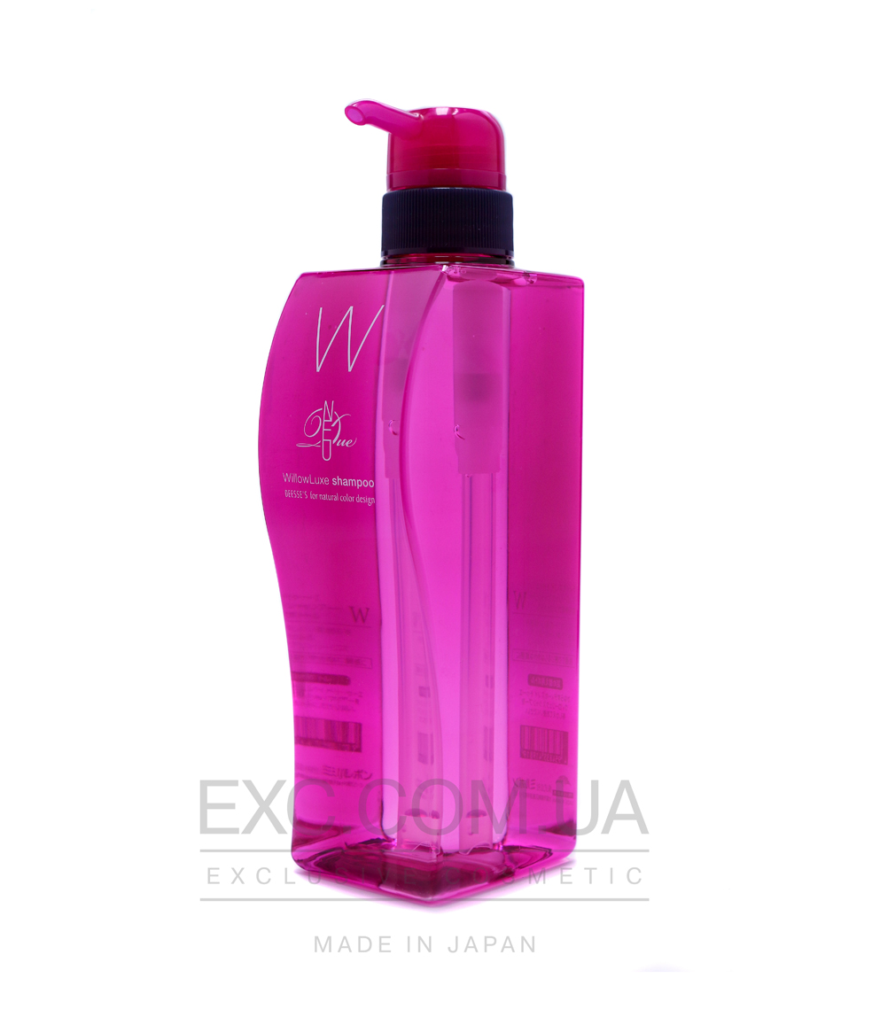 Milbon WillowLuxe Shampoo - Відновлюючий шампунь для сухого фарбованого волосся