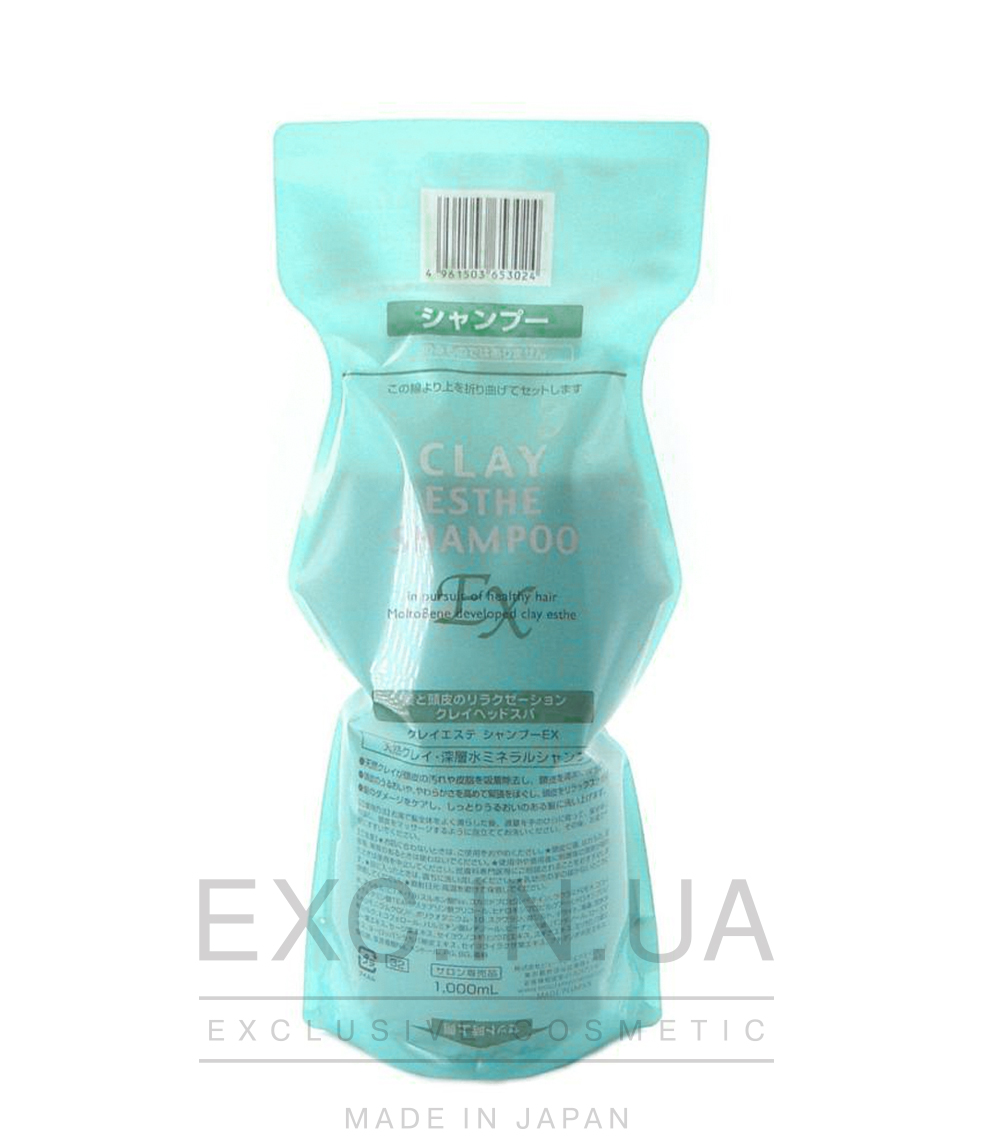 Moltobene CLAY ESTHE shampoo EХ - Зміцнюючий шампунь для жирної шкіри голови
