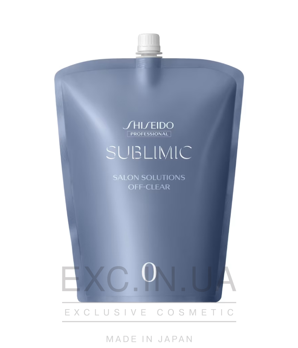 Shiseido Sublimic Salon Solutions Off-Clear 0 - Глибоко очищуючий шампунь, використовується в салонній процедурі Shiseido Adenovital