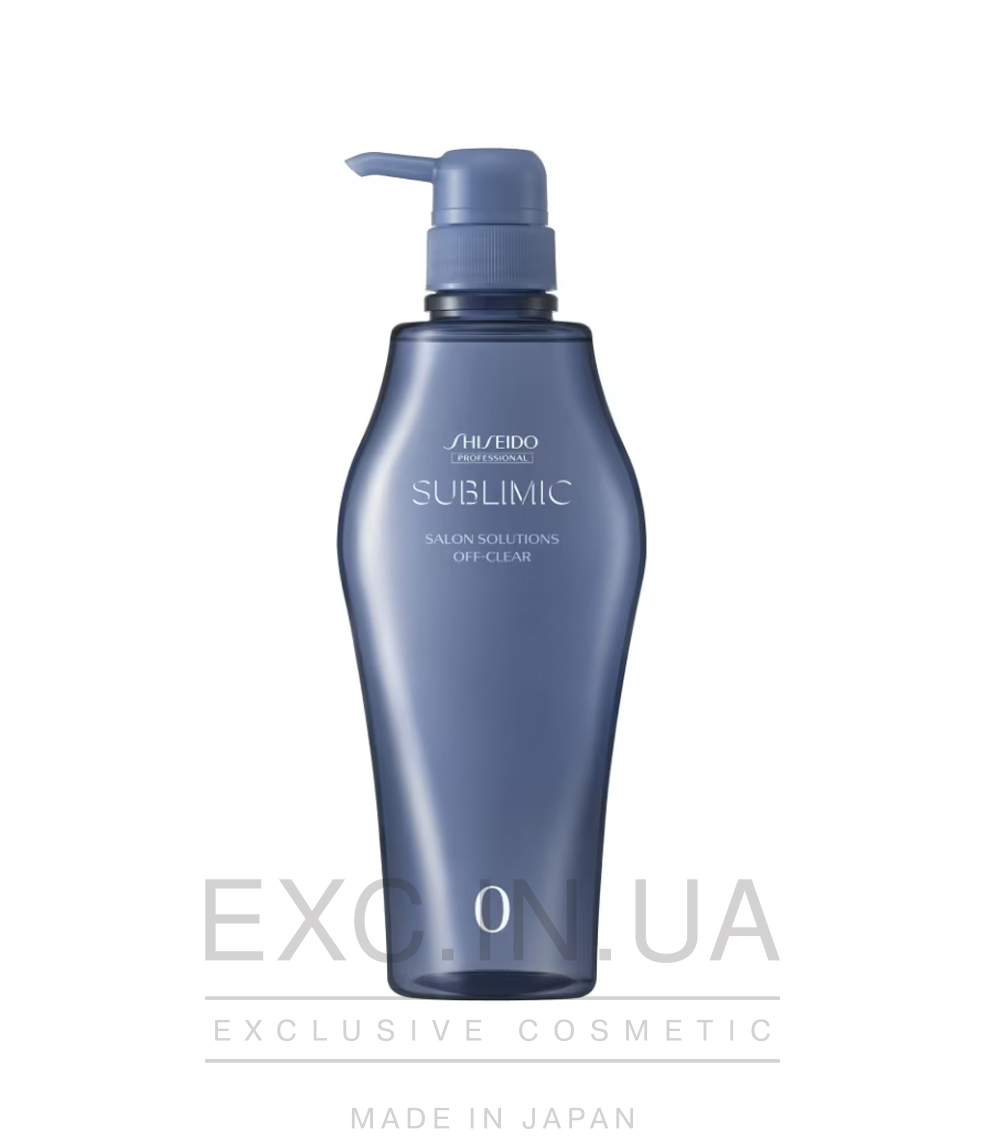 Shiseido Sublimic Salon Solutions Off-Clear 0 - Глибоко очищуючий шампунь, використовується в салонній процедурі Shiseido Adenovital