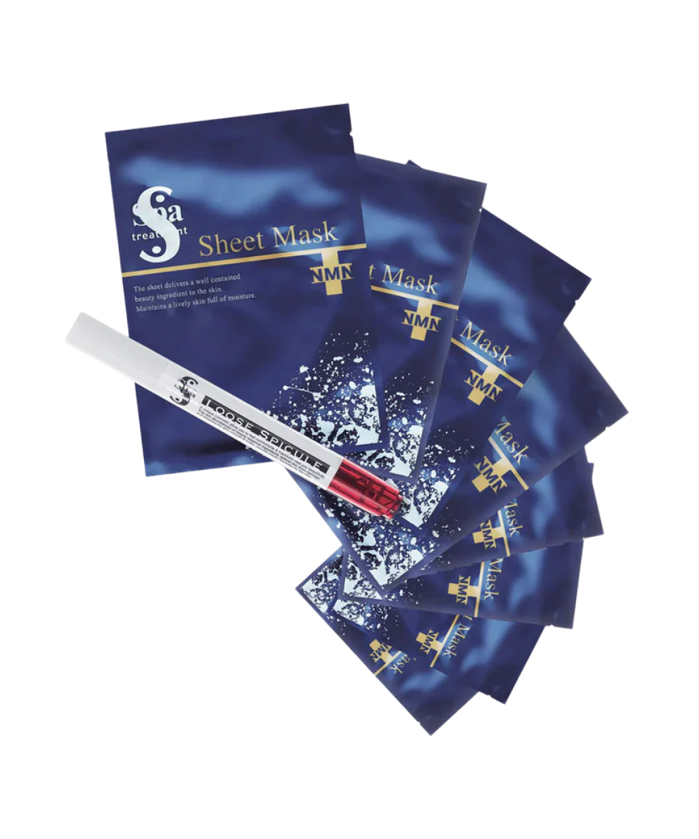 Spa Treatment eX Loose Spickle & NMN Sheet Mask - 4-тижневий інтенсивний догляд для пружності шкіри з сироваткою і тканинними масками