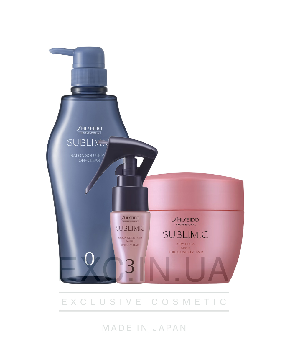 Shiseido Sublimic Hair Target Solution Program for Thick Unruly Hair - Відновлююча SPA-процедура для жорсткого неслухняного волосся (15 хвилин)