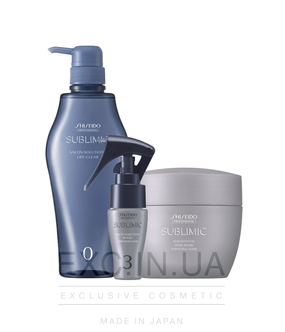 Shiseido Sublimic Hair Target Solution Program for Thinning Hair - Відновлююча SPA-процедура для тонкого ослабленого волосся (15 хвилин)