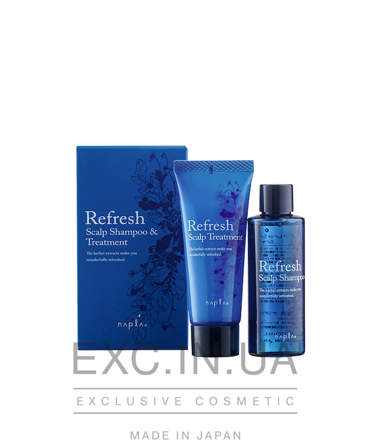 Napla Refresh Scalp Shampoo & Hair Treatment - Набір для свіжості та росту волосся