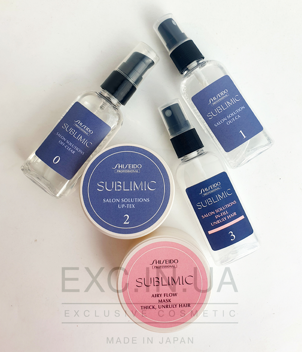 Shiseido Sublimic Intensive Hair Repair Program for Thick Unruly Hair - Відновлювальна SPA-процедура для жорсткого неслухняного волосся (30 хвилин)