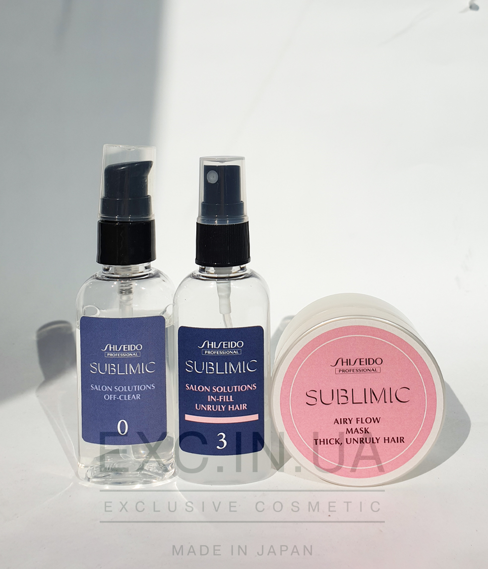 Shiseido Sublimic Hair Target Solution Program for Thick Unruly Hair - Відновлююча SPA-процедура для жорсткого неслухняного волосся (15 хвилин)