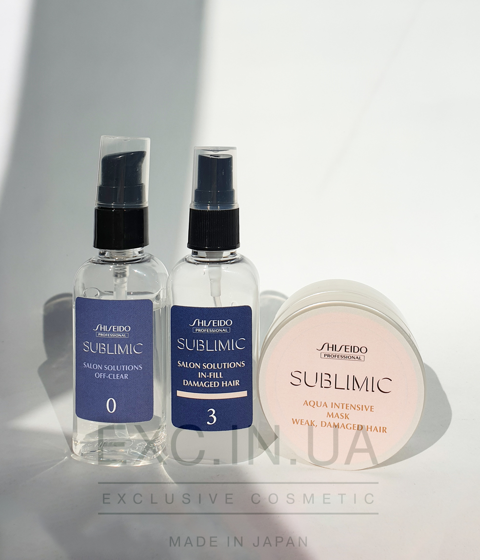 Shiseido Sublimic Hair Target Solution Program for Weak Damaged Hair - Відновлююча SPA-процедура для волосся для ослабленого та пошкодженого волосся (15 хвилин)