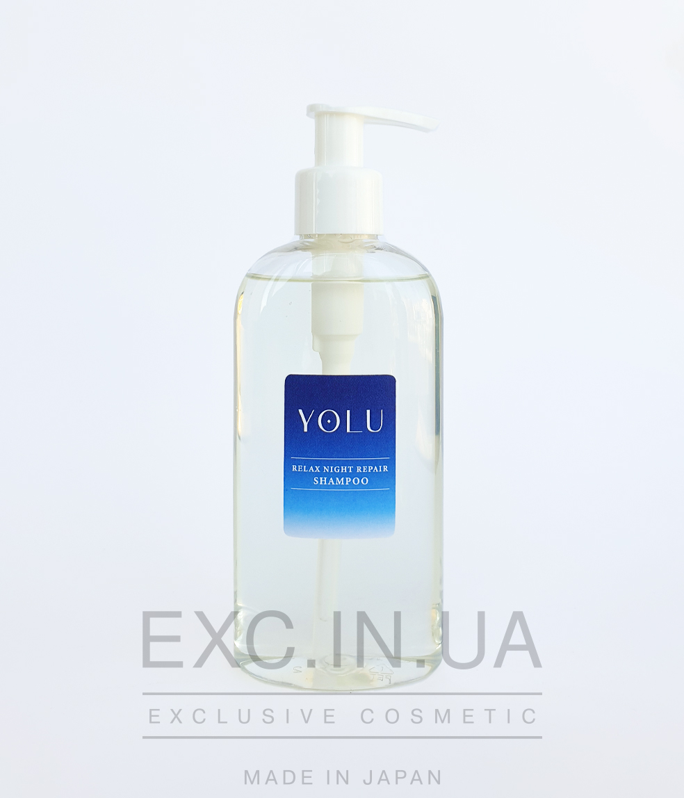 YOLU Relax Night Repair Shampoo  - Відновлюючий шампунь для пористого неслухняного волосся