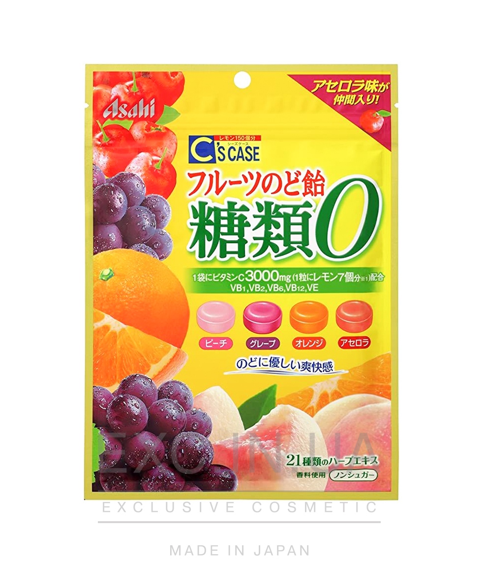 Asahi Fruit Throat Candy  - Фруктові льодяники з вітамінами