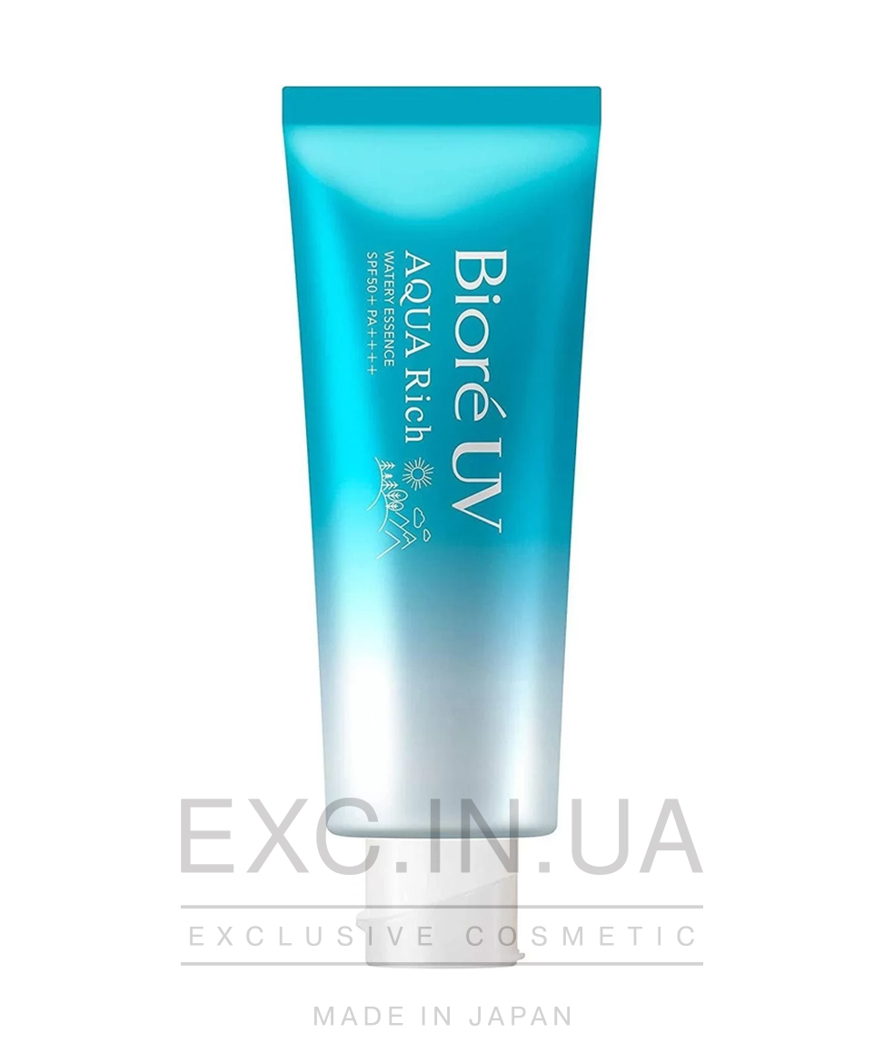 Kao Biore UV Aqua Rich Watery Essence SPF50+ pa++++  - Зволожуюча сонцезахисна есенція
