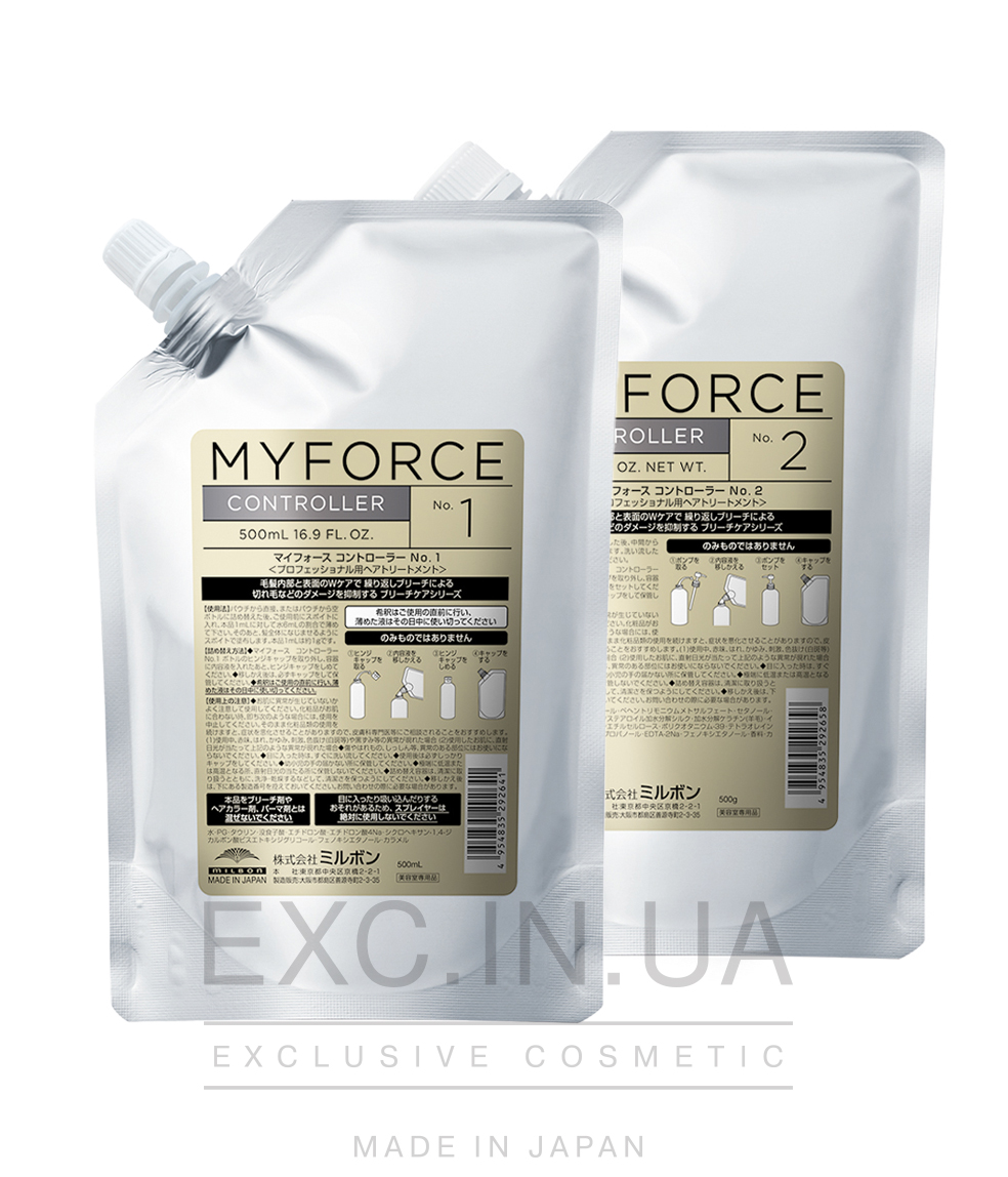 Milbon Myforce SPA - Відновлювальна процедура для ослабленого освітленого та фарбованого волосся